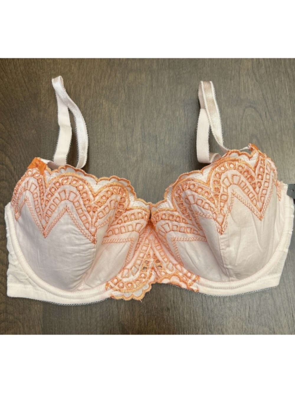 ADORE ME Victoria’s Secret Carelle Bra 34DD Lace underwire Pink and Orange